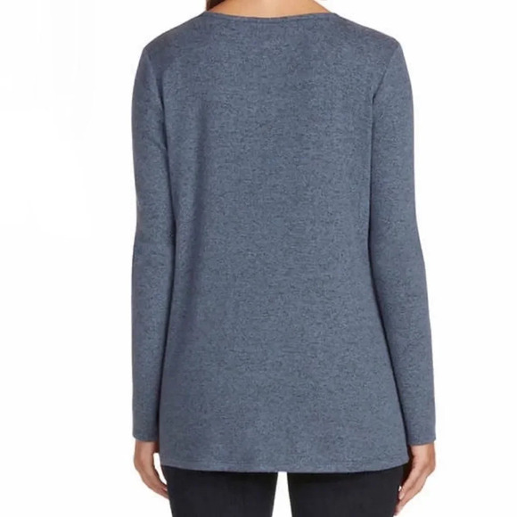 Max & Mia Ladies' Long Sleeve Side Twist Top - Picture 2 of 7